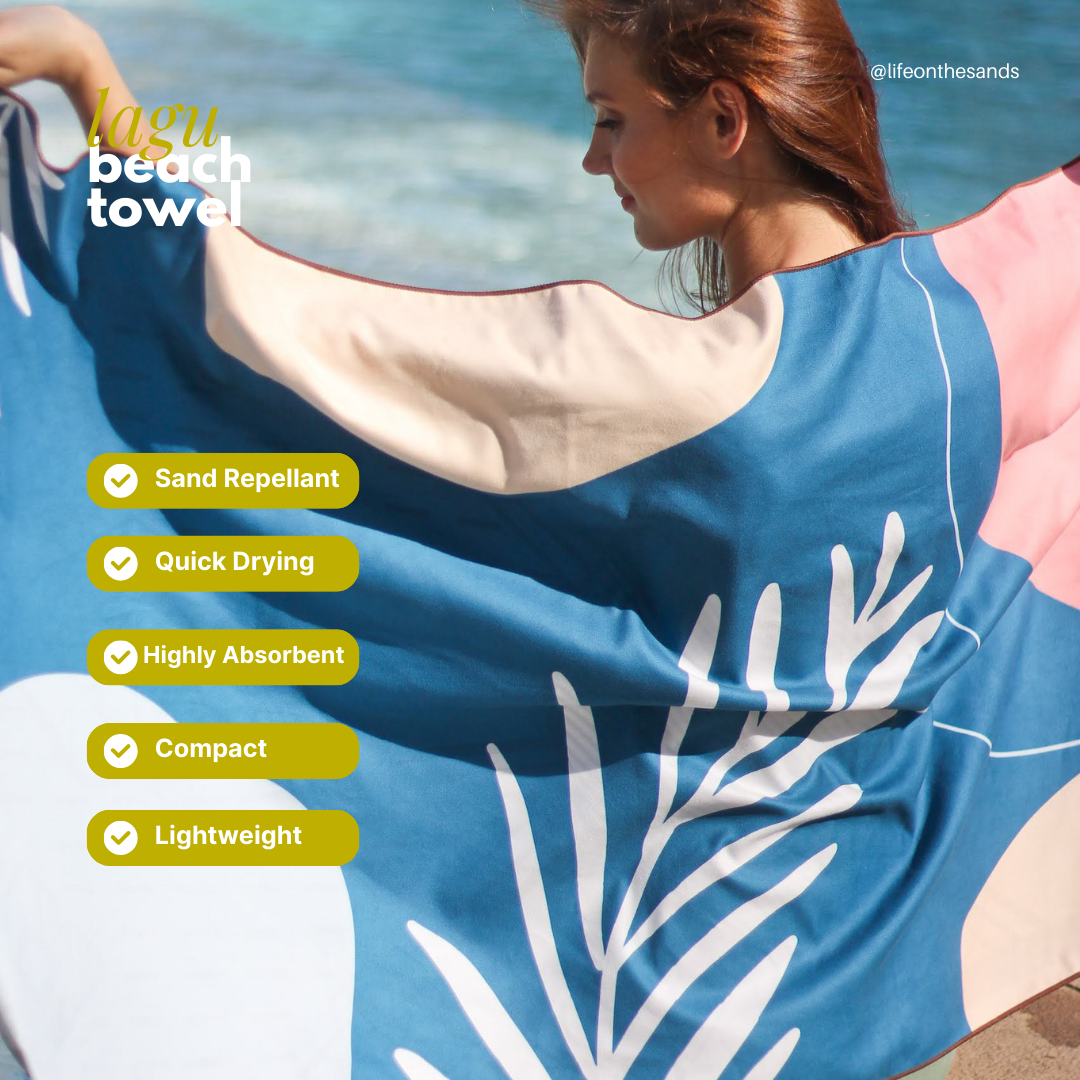 LAGU Multipurpose Beach Towel - Abstract