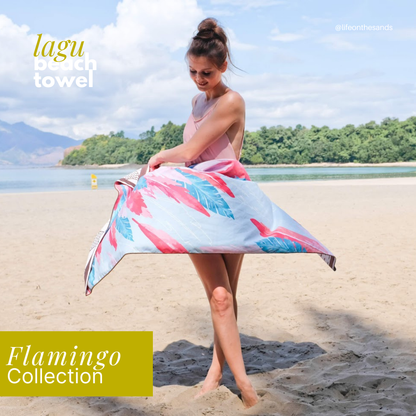 LAGU Multipurpose Beach Towel - Flamingo