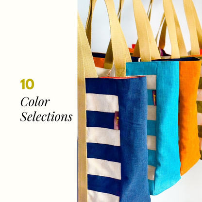 LAGU Beach Friendly Beach Bag Tote - Raya Collection | Sand Repellant Carryall Bag, Reusable Bag