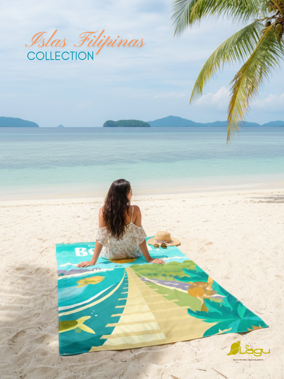 LAGU Microfiber Beach Towels - Islas Filipinas Collection | Lounge Mat, Cover Up, Sarong, Headwrap