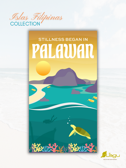 LAGU Microfiber Beach Towels - Islas Filipinas Collection | Lounge Mat, Cover Up, Sarong, Headwrap