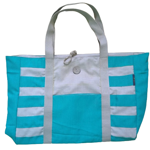 LAGU Beach Friendly Beach Bag Tote - Raya Collection | Sand Repellant Carryall Bag, Reusable Bag