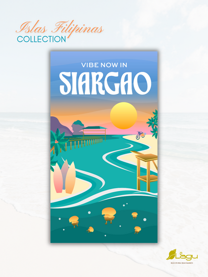 LAGU Microfiber Beach Towels - Islas Filipinas Collection | Lounge Mat, Cover Up, Sarong, Headwrap